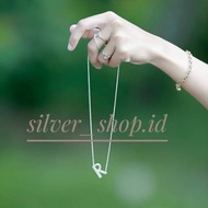 Silver Initial Necklace