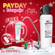 3M Aqua-pure เครื่องกรองน้ำ รุ่น DWS160-L (Under sink-Large) แบบติดตั้งใต้ซิงค์ กรองได้ 22712 ลิตร เ