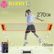 BARRY1 Badminton Net, Height Adjustable Fold Volleyball Tennis Training Net, Portable Professional w