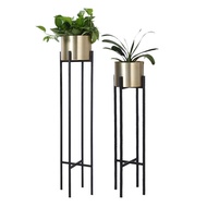 Gold - Cheap Indoor Decor Modern Big Large Metal Wholesale Stand Garden Plas &amp; Flower Pots For