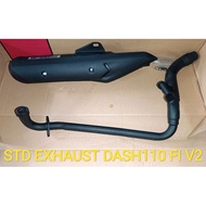 Exhaust HONDA DASH110 V2 FI / DASH HONDA DASH2 DASH110 V2 DASH2 FI Standard Racing Ekzos Pipe 25mm M