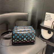 Real Shot❤ Simple #23X 14CM#新款渐变色印花黑色洗漱包,, Cosmetic Bag, Ladies Fashion Clutch#851#49 Tote Bag ca6