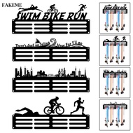 FAKEME Medal Rack Medal Hanger Iron Running Award Ribbon Organizer Medal Shelf Medal Holder for Gymn