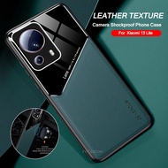 casing For Xiaomi 13 Xiaomi13 Pro Lite 13Pro 13Lite Xiaomi13Pro Xiaomi13Lite 5G 2023 Leather texture Phone Case car magnetic holder silicone Full Protection shockproof Back Cover