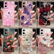 For Motorola Moto G05 Casing Beautiful Butterfly Flower Soft Silicone Clear TPU Jelly Phone Case For