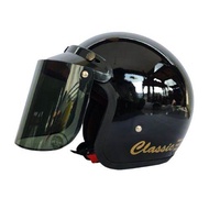helm bogo cat motif garis dewasa (full leher) pria wanita dewasa keren ganteng cantik kekinian hitam