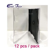 12 PCS / PACK CD/VCD/DVD 1 Disc Jewel Case Casing Single Black BLACK