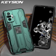 KEYSION Shockproof Armor Case For Redmi Note 10 Pro 10 5G 9 Pro K40 Stand Phone Cover for Xiaomi POCO F3 Mi 11 Ultra 11 Lite 11X