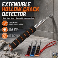 Tile Hollow Wall Hammer Checker Set Extendable Tapping Rod House Inspection Checker Hammer