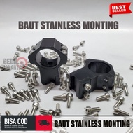 BAUT MONTING BAUT STAINLESS MONTING BAUT MOUNTING TELESKOP BAUT TELE