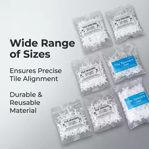 100pcs Tile Spacer 3mm/5mm Plastic Cross Ceramic Tile Leveling System Clips Spacer Ceramic Floor Con