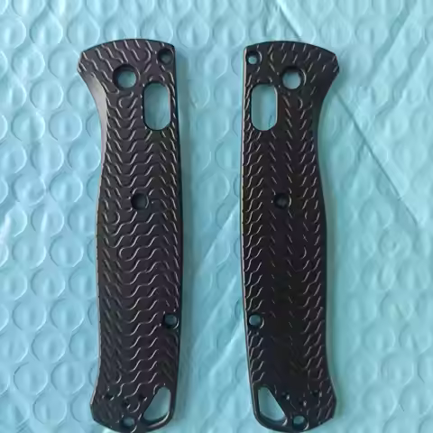 ​1 Pair Custom Made Aluminum Alloy Scales for Benchmade Bugout 535 Folding Knife