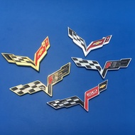 F1 Unique Car Logo Chevrolet Car Logo Decorative Sticker Cruz Modified Metal Car Logo Corvette F1 Ca