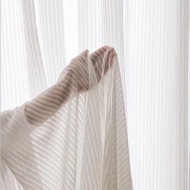 Vertical Strip Sheer Light Day Curtain Langsir Sliding door Tingkap Blinds Window Curtain for Living