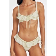 BLACKBOUGH Debi Ruffled Cheeky Bikini Bottoms / Butter Yellow FINAL