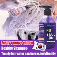 Anti-Brassy Silver Purple Shampoo no yellow shampoo 300ml bleaching hair Color Fixing Shampoo For Bl