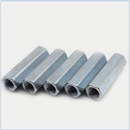 Galvanized Lengthened Nut Screw Nut Connecting Nut Thickened Circle Nut/hexagon extension nut screw 