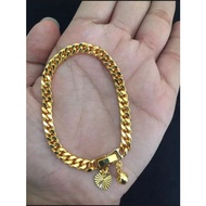 24k gold plated adult chain bracelet