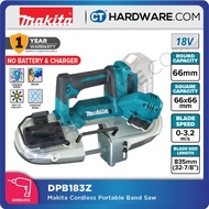 MAKITA DPB183Z CORDLESS PORTABLE BAND SAW 18V BLADE 32-7/8" WITHOUT BATTERY & CHARGER