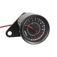 Black Metal Motorcycle Tachometer with LED Backlight for RPM up to 1000 x1000rpm