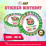 [MURAH] STICKER BIRTHDAY COCOMELON