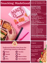 加拿大MadeGood 有機健康的小食零食