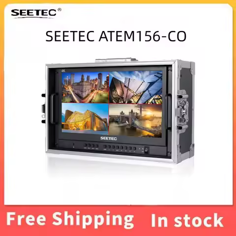 15.6 Inch Broadcast Director Monitor 4×4K HDMI Input Output Quad Split Multiview For ATEM Mini Live 
