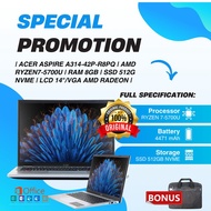 LAPTOP ACER A314-42P-R8PQ RYZEN 7-5700U 8GB 512GB HANYA 6 JUTA-AN