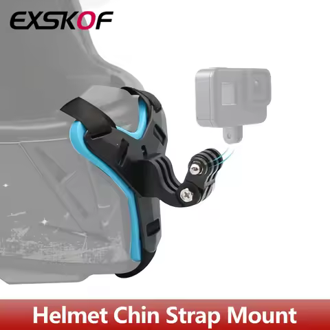 Motorcycle Helmet Chin Strap Mount For GoPro Hero 13 12 11 10 9 8 7 Insta360 X2 X3 X4 SJCAM AKASO DJ
