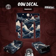 Motorbike OBU Sticker Waterproof "Mountains"