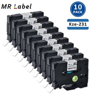 10Pk - Kompatible Tze-231 Tze231 Tz231 Labeg Laminated Tape FOR Pt-H110 Pt-210D Label Maker