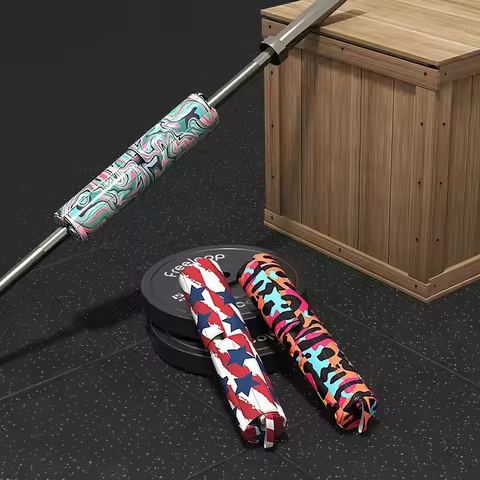 Colorful Barbell Pad Squat Pad for Lunges and Squats PU Hip Thrust Pad for Standard Bars Provides Cu
