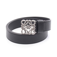 【二手】 LOEWE Anagram Chunky Belt E619237X15183985 黑色真皮皮帶 男士 全新