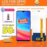 New [ORIGINAL] LCD OPPO A5S A12 A7 Realme 3 Fullset Touchscreen HP