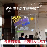 Papan Iklan Papan Iklan Bercahaya Akrilik Tulisan Tangan Boleh Dipadam Papan Mesej Papan Gantung Ger