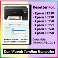 Epson Printer Resetter L1210, L3210, L3250, L3251, L3260, L5290-Latest 2024