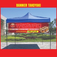 BANNER TAKOYAKI (Size 6x2 / 8x2 / 10x2) Boleh add phone dan harga Design By Extreme