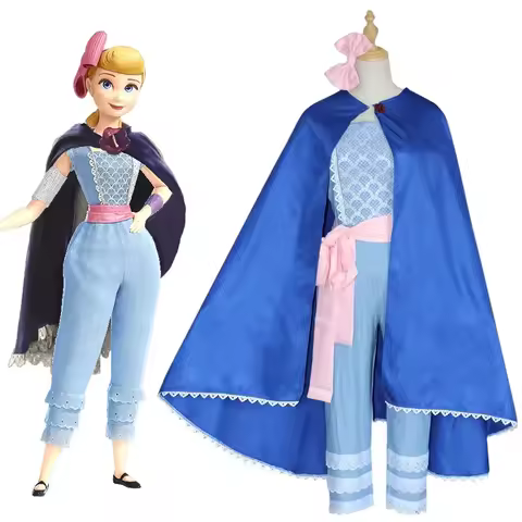 Little Bo Peep Cosplay Clothes Cloak Suit Anime Bo Peep Cosplay Costumes for Women Halloween Party C
