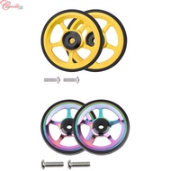 【CAMILLES】Lightweight and Durable 60mm Aluminum Alloy Easy Wheel for Brompton Folding Bike【Mensfashion】