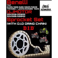 SILENT Sprocket Set Benelli TNT2495/300/600/302R/5020/TRK502/LEONCINO500/752S QJMOTOR SRK250/250RR S