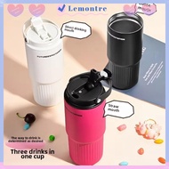 LEMONTRE Insulated Water Bottle, 27oz/800ml Portable Ice Bar Cup, Easy to Use Vacuum Leakproof 316 S