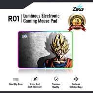 Zeus x Dragon Ball Z ( R-01 ) RGB LED Gaming Mouse Mat / Mouse Pad ( 35CM X 25CM X 4MM )