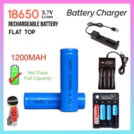 Lithium Rechargeable Battery 18650 3.7V 1200MAH Charger 18650