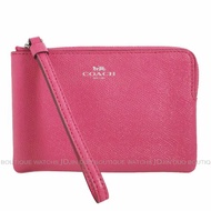 金鐸精品~2470 COACH 蔻馳 F58032 粉紅色荔枝皮紋小手拿包 全新品