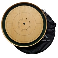 BrownCastle Crokinole Tournament Size Boards or Discs with Carry Case (Tracey Green)
