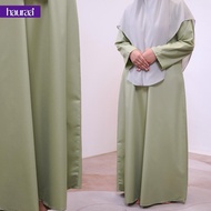 Jubah Raudhaa | 15 Warna | Saiz S-5XL | Jubah Muslima | Fabrik Cotton Toyobo | Hauraa Apparel