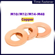 Copper Washer Gasket Flat Washer  M10/M12/M14-M48 【TIME-FASTENER】