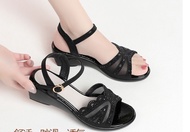 giày sandan đế xuồng đính đá 5f cao cấp