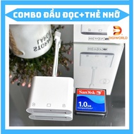 Combo CF, SD, TF card reader + 1GB CF memory card (Type C)