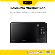 SAMSUNG MS23K3513AK 23L SOLO MICROWAVE OVEN